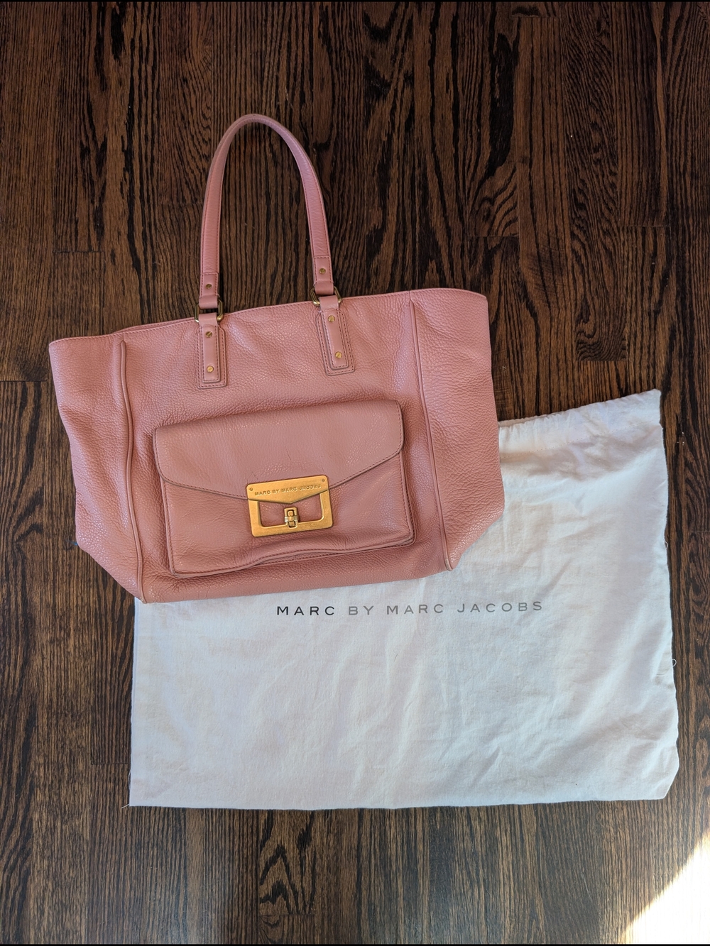 Marc by Marc Jacobs Pink Leather Tote Bag
